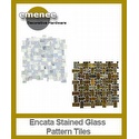 Emenee Decorative Encata Stained Glass Tiles Pattern Mesh Backed Sheets