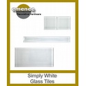 Emenee Glass Tiles Simply White Collectio