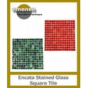 Emenee Decorative Encata Stained Glass Square Mesh Mounted Tile 