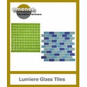 Emenee Decorative Lumiere Glass Mesh Mounted Tile