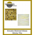 Emenee Decorative Encata Stained Glass Sticks Mesh Mounted Tile